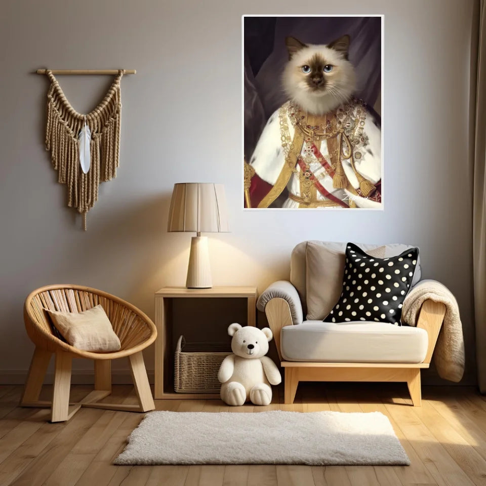 Tableau Animaux Portrait Personnalisé Renaissance François-Joseph Ier d'Autriche