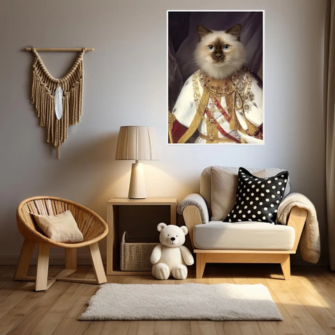 Tableau Animaux Portrait Personnalisé Renaissance François-Joseph Ier d'Autriche