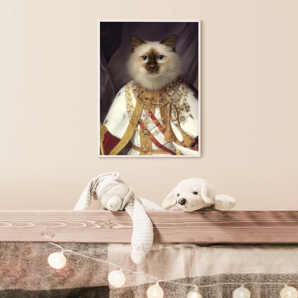 Tableau Animaux Portrait Personnalisé Renaissance François-Joseph Ier d'Autriche