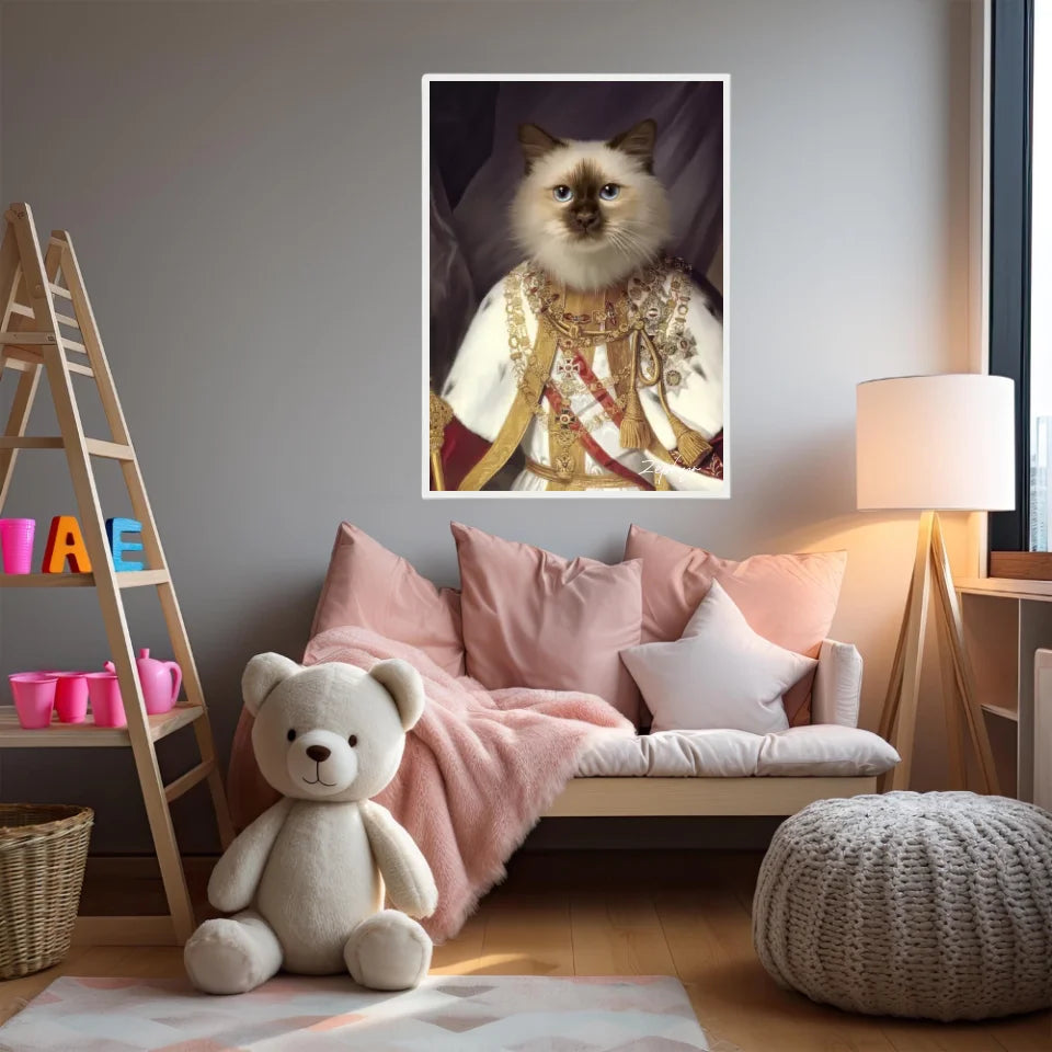 Tableau Animaux Portrait Personnalisé Renaissance François-Joseph Ier d'Autriche