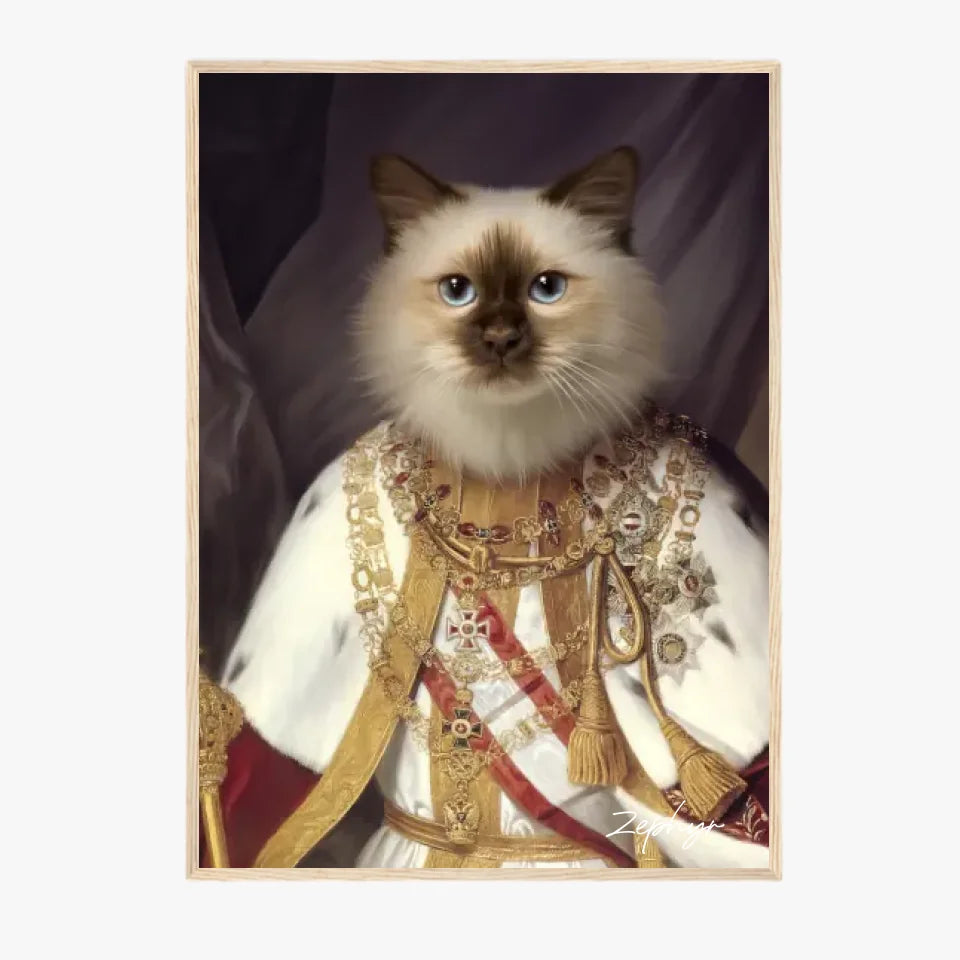 Tableau Animaux Portrait Personnalisé Renaissance François-Joseph Ier d'Autriche