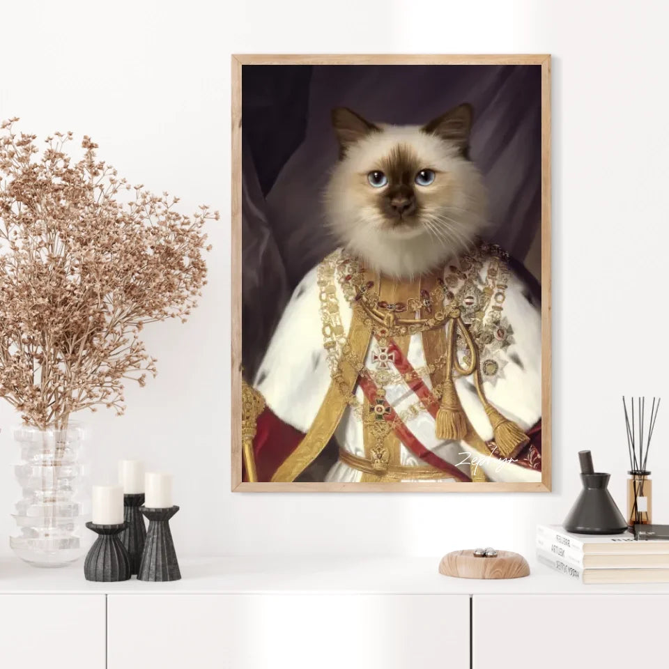 Tableau Animaux Portrait Personnalisé Renaissance François-Joseph Ier d'Autriche