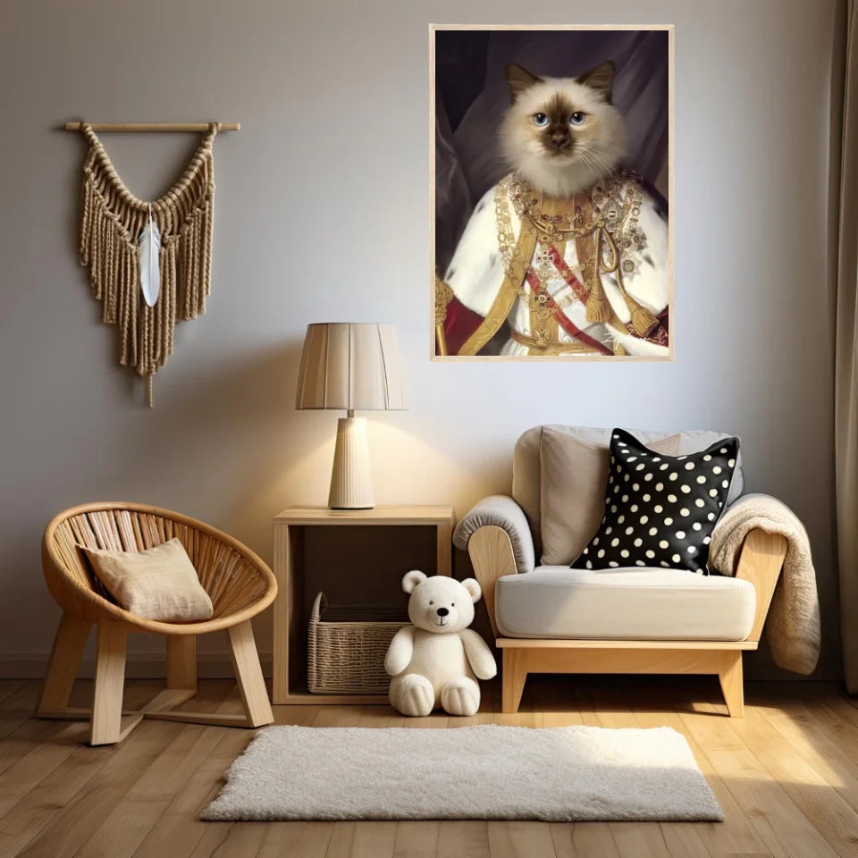 Tableau Animaux Portrait Personnalisé Renaissance François-Joseph Ier d'Autriche