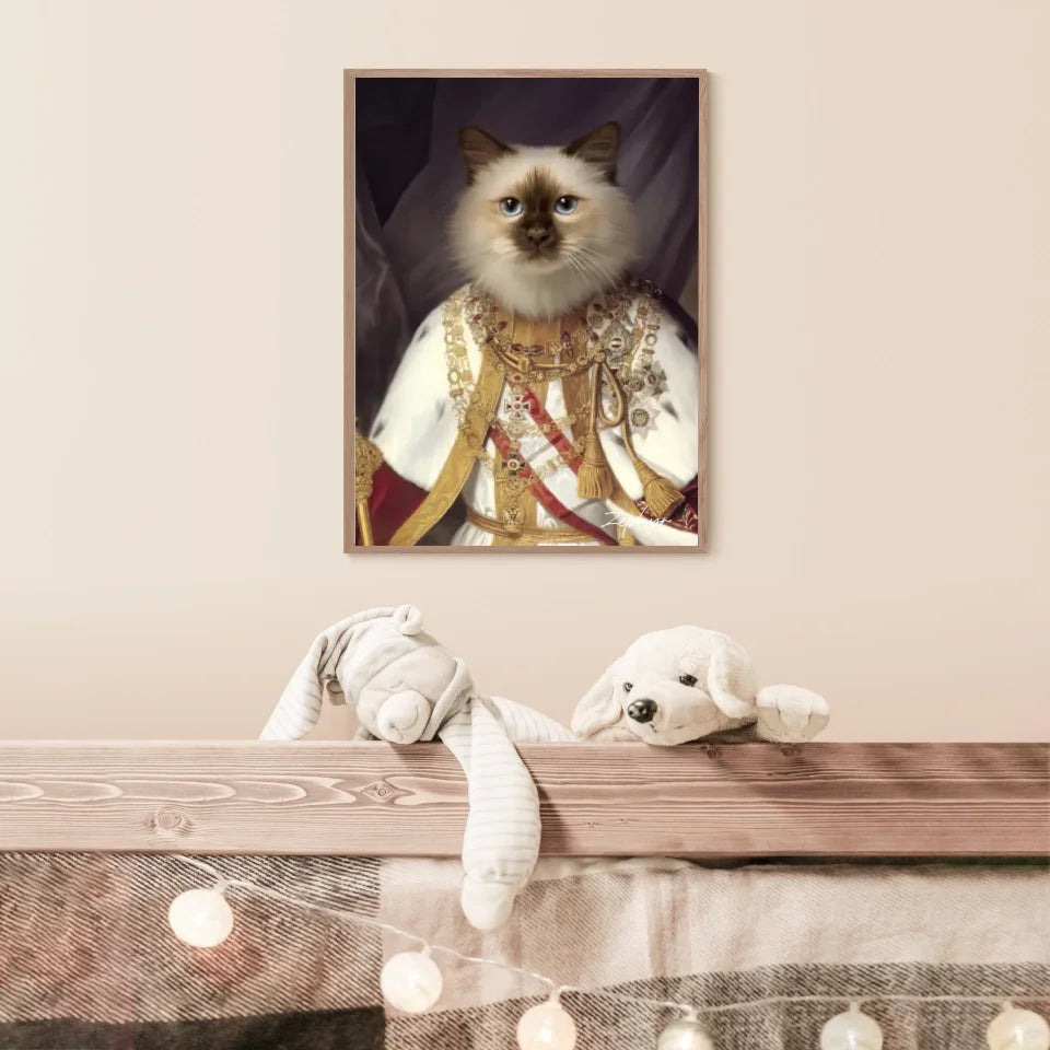 Tableau Animaux Portrait Personnalisé Renaissance François-Joseph Ier d'Autriche