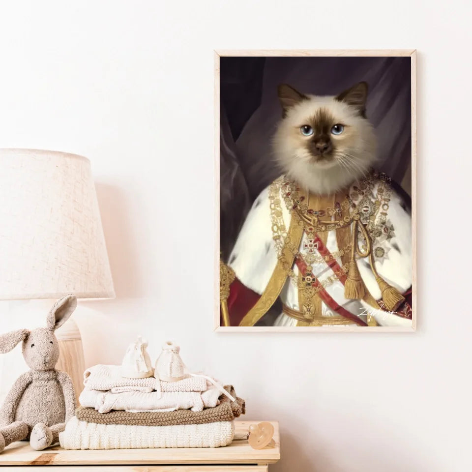 Tableau Animaux Portrait Personnalisé Renaissance François-Joseph Ier d'Autriche