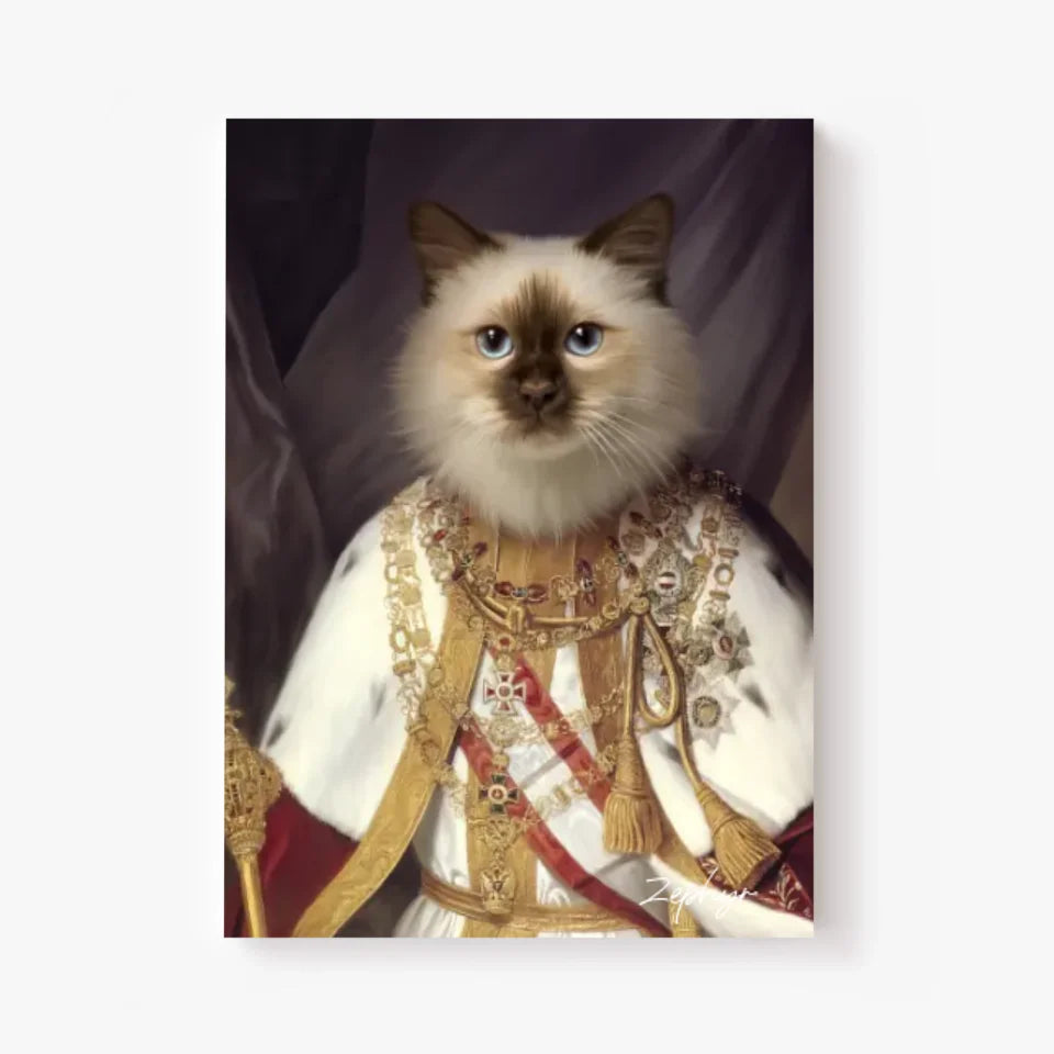 Tableau Animaux Portrait Personnalisé Renaissance François-Joseph Ier d'Autriche