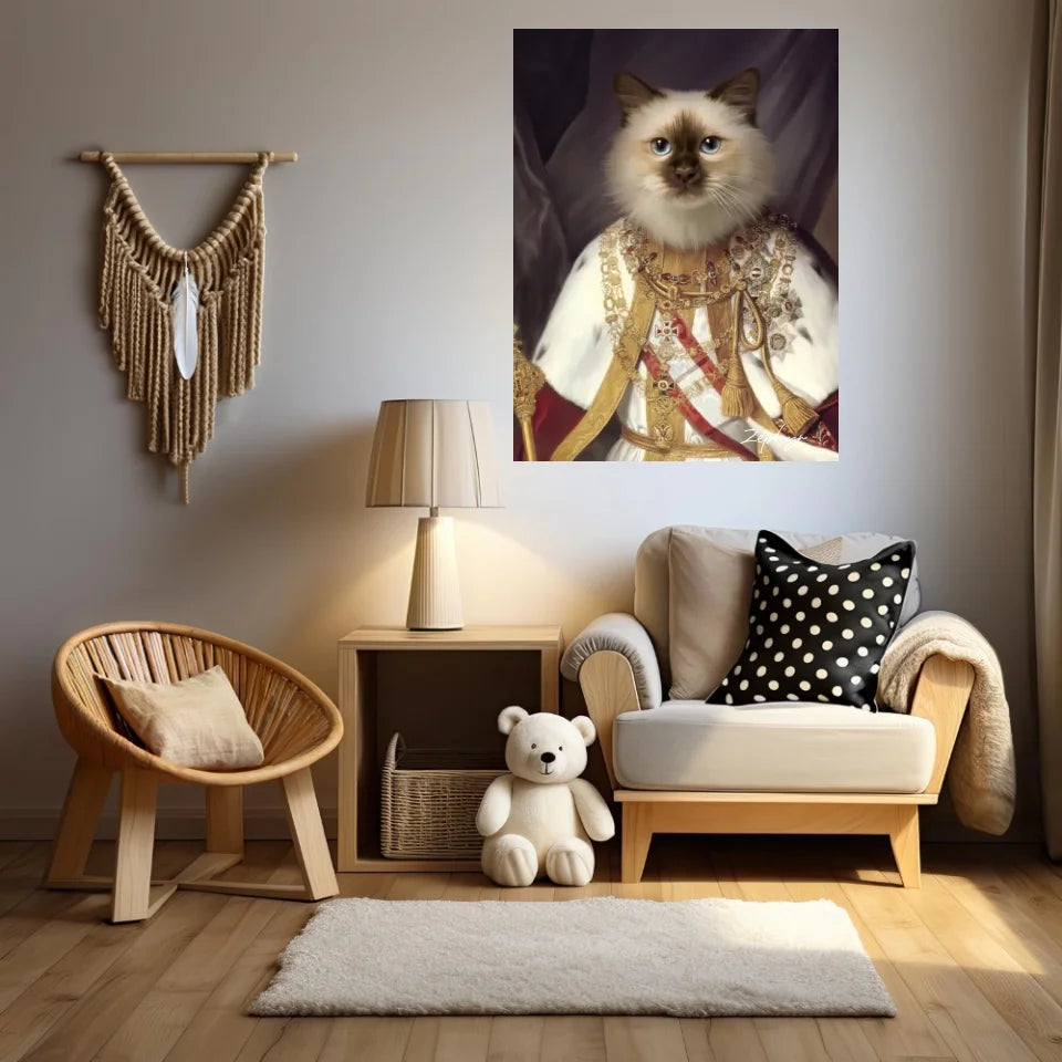 Tableau Animaux Portrait Personnalisé Renaissance François-Joseph Ier d'Autriche