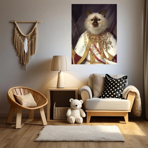 Tableau Animaux Portrait Personnalisé Renaissance François-Joseph Ier d'Autriche