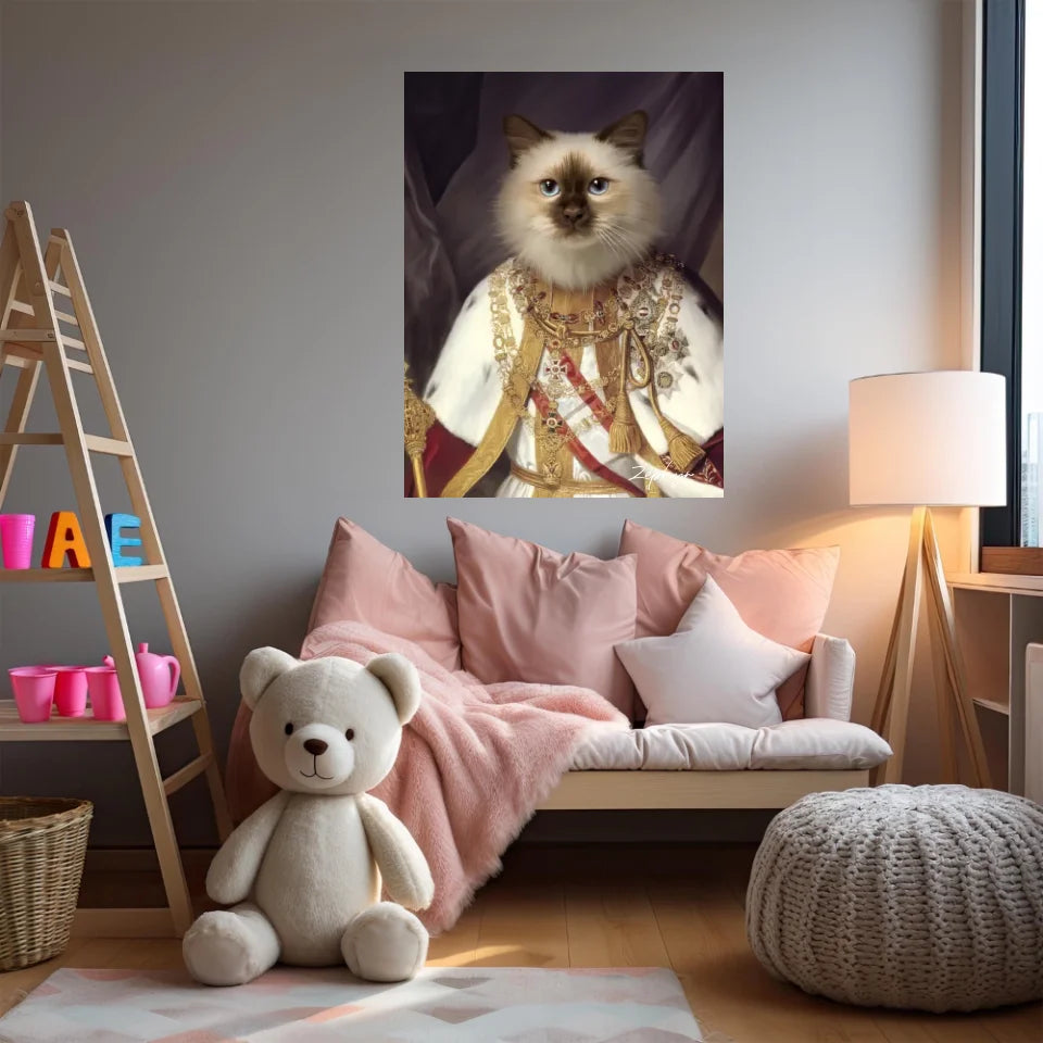 Tableau Animaux Portrait Personnalisé Renaissance François-Joseph Ier d'Autriche