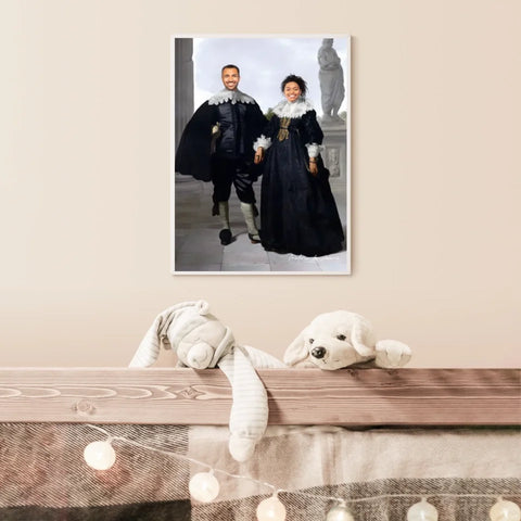 Tableau Personnalisé Portrait Photo Couple Royal Frederick van Velthuysen et son épouse