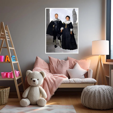 Tableau Personnalisé Portrait Photo Couple Royal Frederick van Velthuysen et son épouse