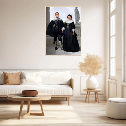 Tableau Personnalisé Portrait Photo Couple Royal Frederick van Velthuysen et son épouse