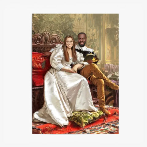 Tableau Personnalisé Portrait Photo Couple Happy Days par Frederic Soulacroix