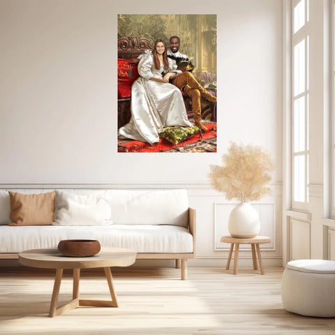 Tableau Personnalisé Portrait Photo Couple Happy Days par Frederic Soulacroix