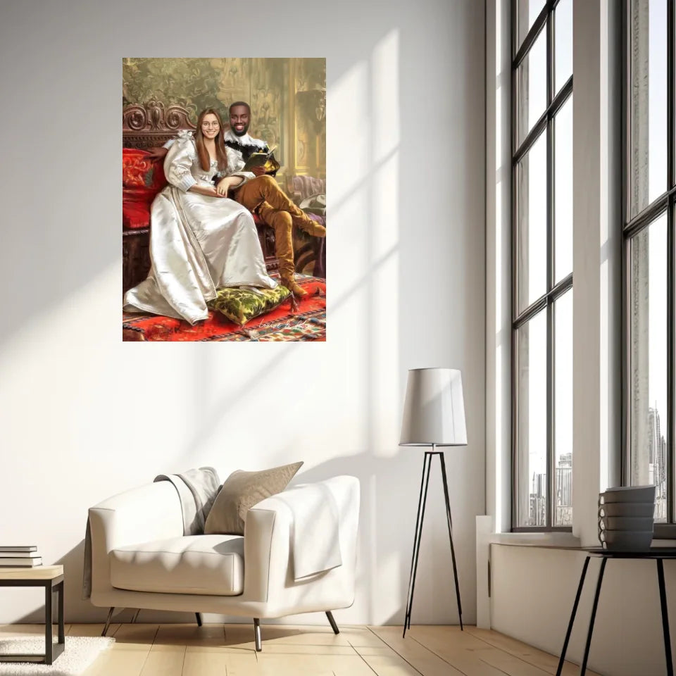 Tableau Personnalisé Portrait Photo Couple Happy Days par Frederic Soulacroix