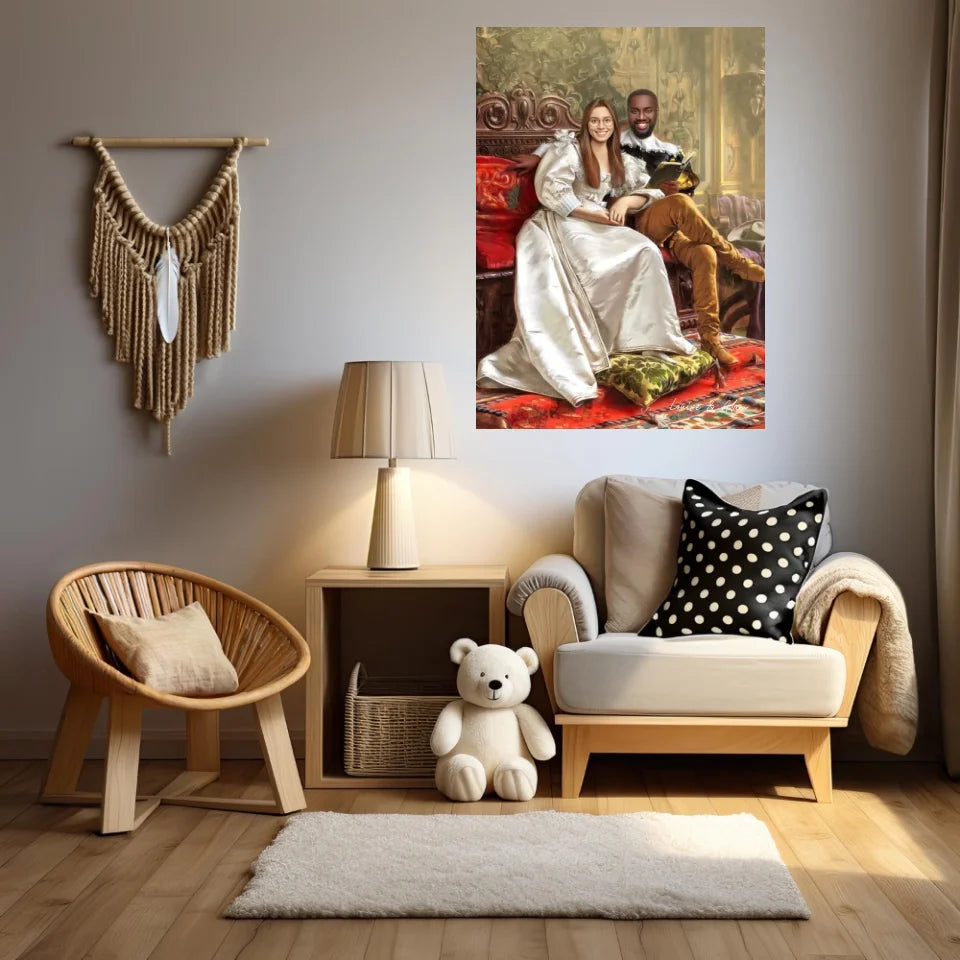 Tableau Personnalisé Portrait Photo Couple Happy Days par Frederic Soulacroix