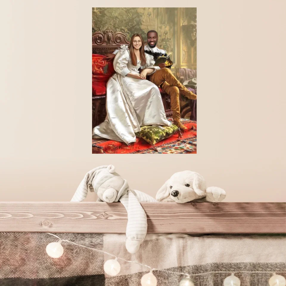 Tableau Personnalisé Portrait Photo Couple Happy Days par Frederic Soulacroix