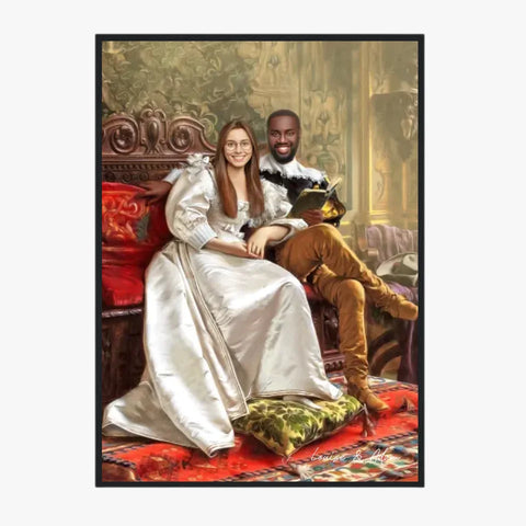 Tableau Personnalisé Portrait Photo Couple Happy Days par Frederic Soulacroix