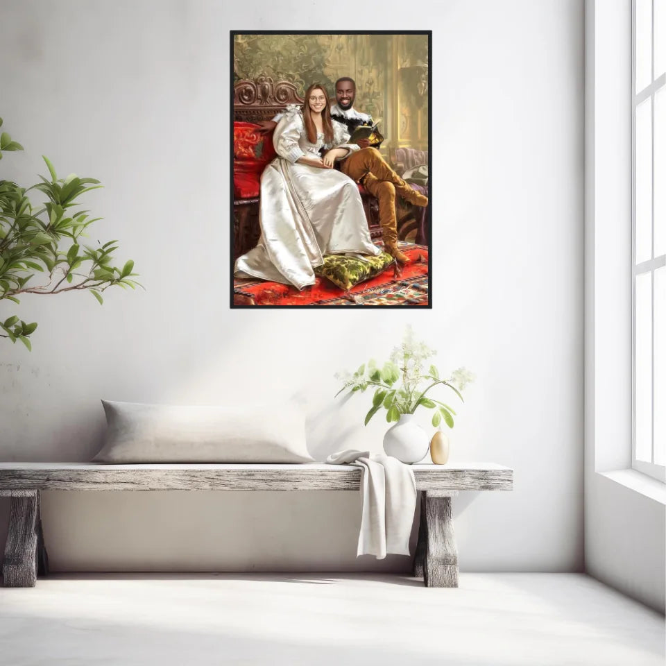 Tableau Personnalisé Portrait Photo Couple Happy Days par Frederic Soulacroix