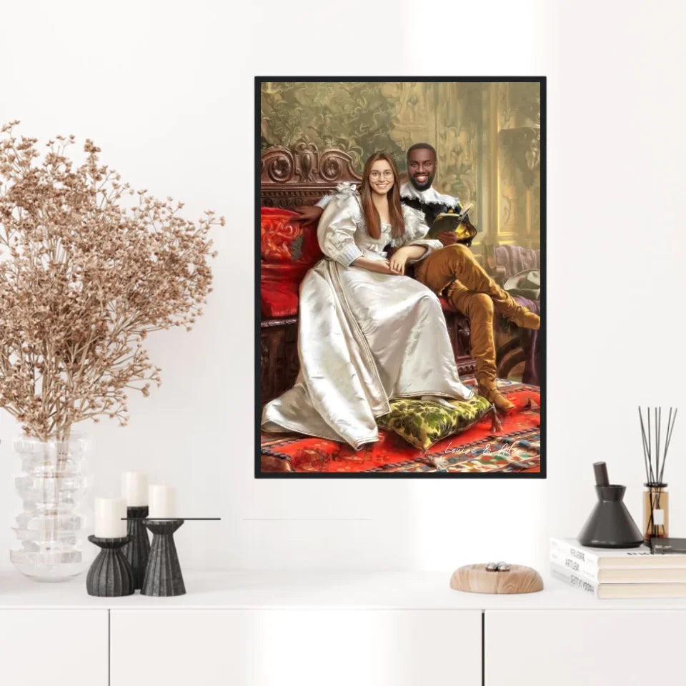 Tableau Personnalisé Portrait Photo Couple Happy Days par Frederic Soulacroix