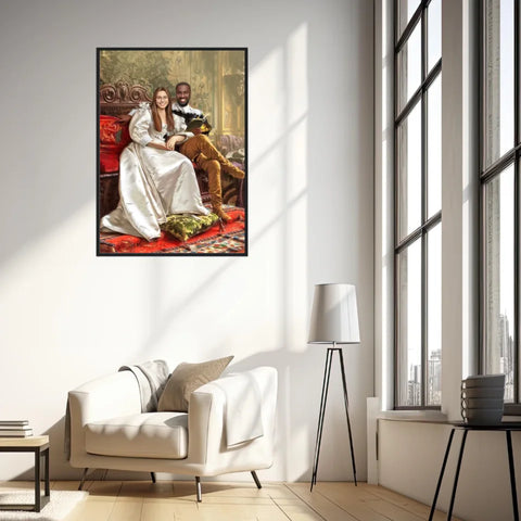 Tableau Personnalisé Portrait Photo Couple Happy Days par Frederic Soulacroix