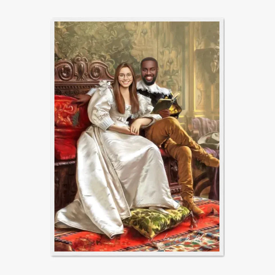Tableau Personnalisé Portrait Photo Couple Happy Days par Frederic Soulacroix