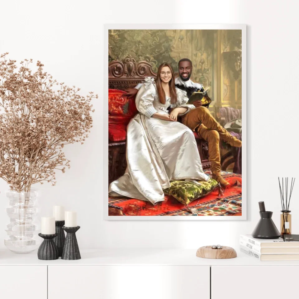 Tableau Personnalisé Portrait Photo Couple Happy Days par Frederic Soulacroix