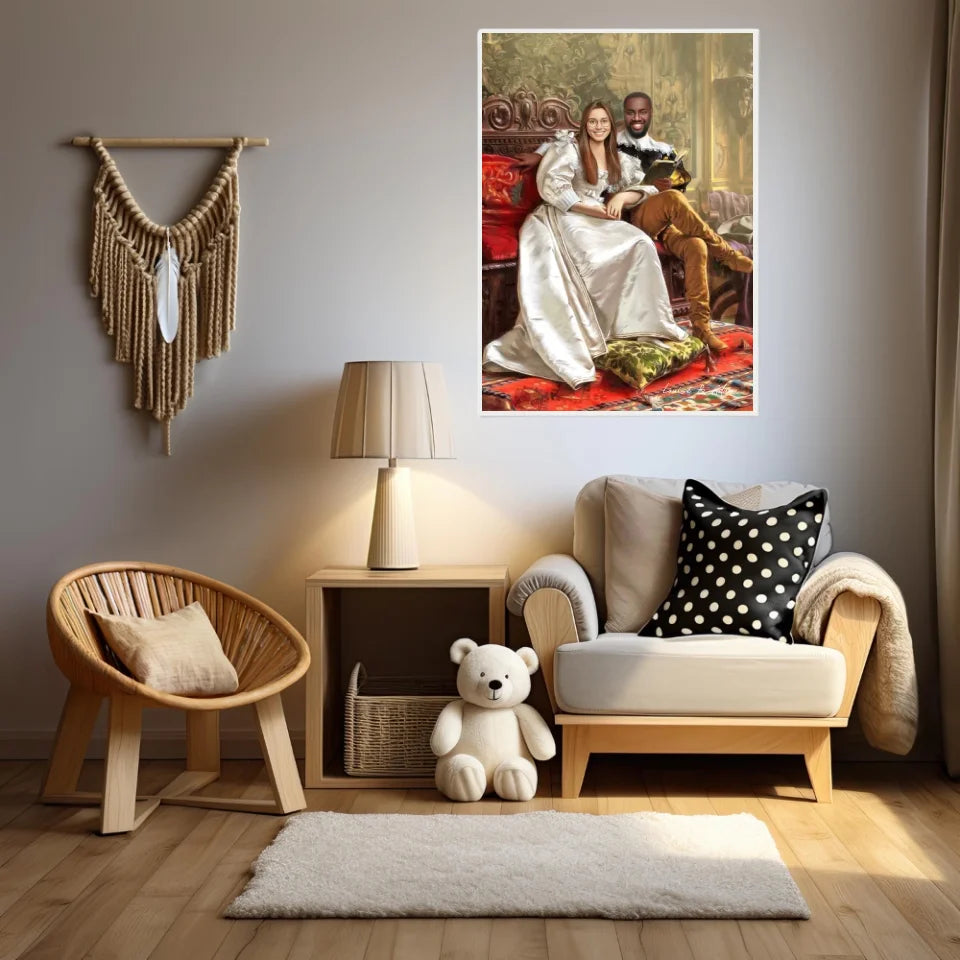 Tableau Personnalisé Portrait Photo Couple Happy Days par Frederic Soulacroix