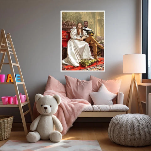 Tableau Personnalisé Portrait Photo Couple Happy Days par Frederic Soulacroix