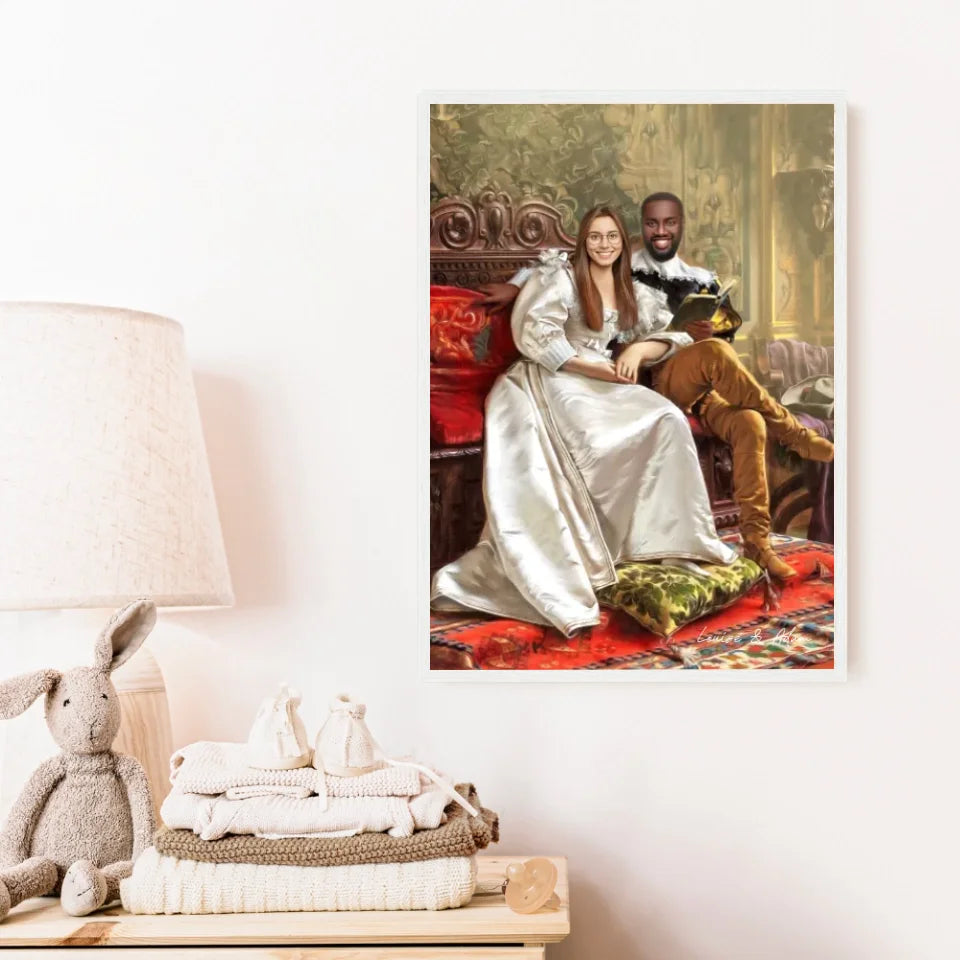 Tableau Personnalisé Portrait Photo Couple Happy Days par Frederic Soulacroix