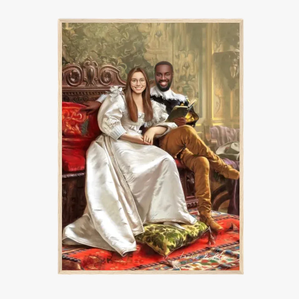 Tableau Personnalisé Portrait Photo Couple Happy Days par Frederic Soulacroix