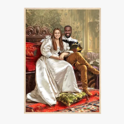 Tableau Personnalisé Portrait Photo Couple Happy Days par Frederic Soulacroix