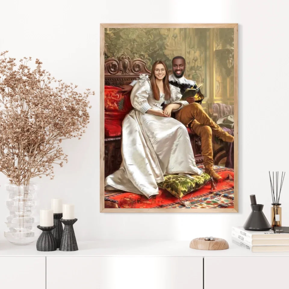 Tableau Personnalisé Portrait Photo Couple Happy Days par Frederic Soulacroix