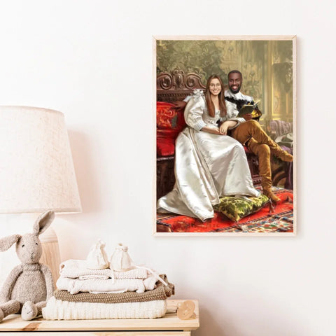 Tableau Personnalisé Portrait Photo Couple Happy Days par Frederic Soulacroix