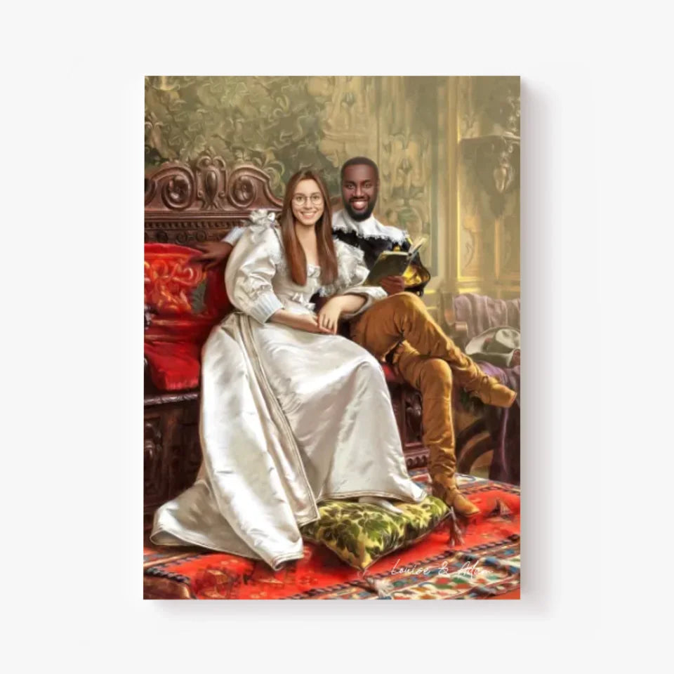 Tableau Personnalisé Portrait Photo Couple Happy Days par Frederic Soulacroix