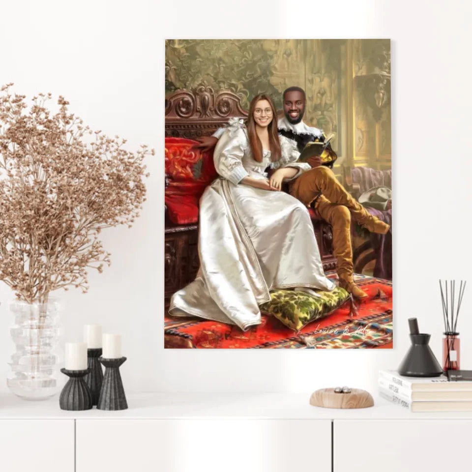 Tableau Personnalisé Portrait Photo Couple Happy Days par Frederic Soulacroix