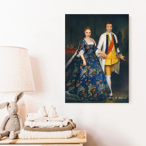 Tableau Personnalisé Portrait Photo Couple Royal Sophie Dorothée Marie et Frédéric-Guillaume, Margrave