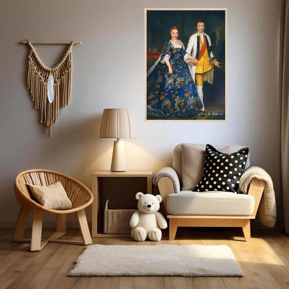 Tableau Personnalisé Portrait Photo Couple Royal Sophie Dorothée Marie et Frédéric-Guillaume, Margrave