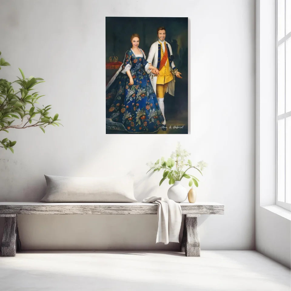 Tableau Personnalisé Portrait Photo Couple Royal Sophie Dorothée Marie et Frédéric-Guillaume, Margrave
