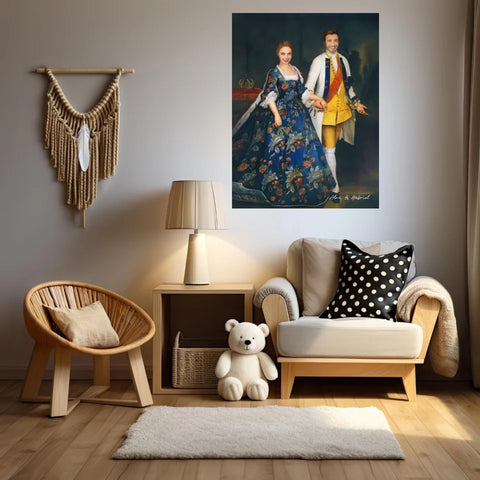 Tableau Personnalisé Portrait Photo Couple Royal Sophie Dorothée Marie et Frédéric-Guillaume, Margrave