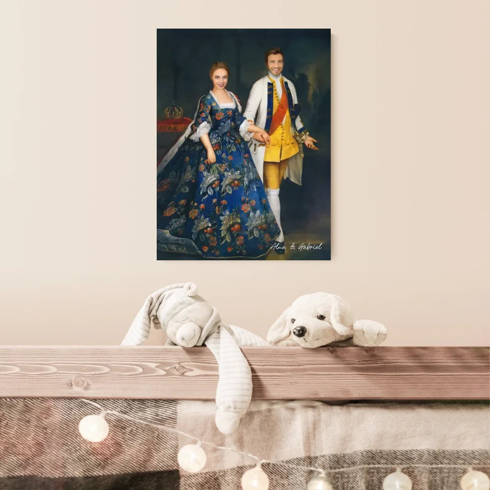 Tableau Personnalisé Portrait Photo Couple Royal Sophie Dorothée Marie et Frédéric-Guillaume, Margrave