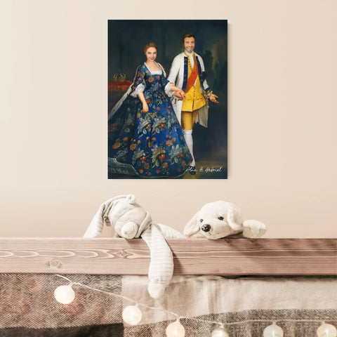 Tableau Personnalisé Portrait Photo Couple Royal Sophie Dorothée Marie et Frédéric-Guillaume, Margrave