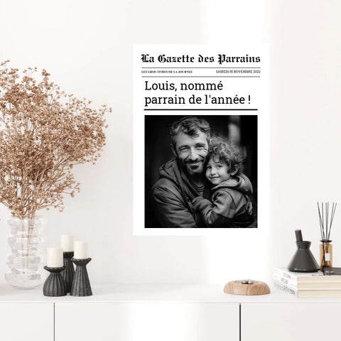 Affiche Personnalisée La Gazette des Parrains