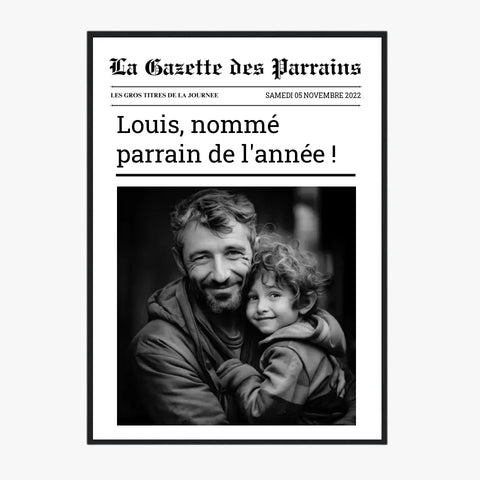 Affiche Personnalisée La Gazette des Parrains