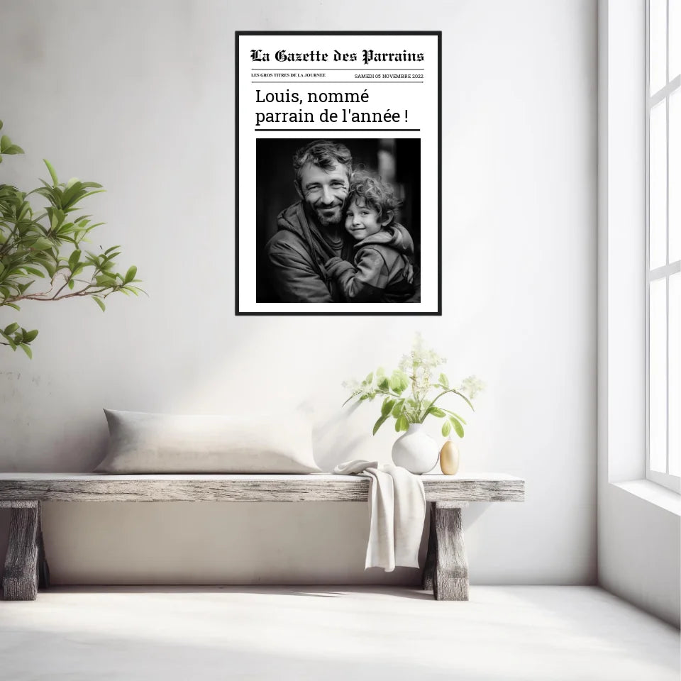 Affiche Personnalisée La Gazette des Parrains