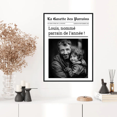 Affiche Personnalisée La Gazette des Parrains