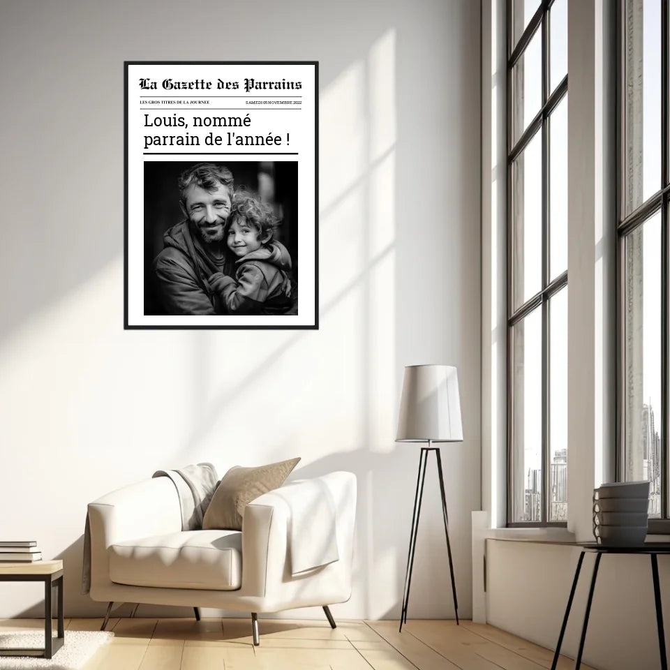 Affiche Personnalisée La Gazette des Parrains