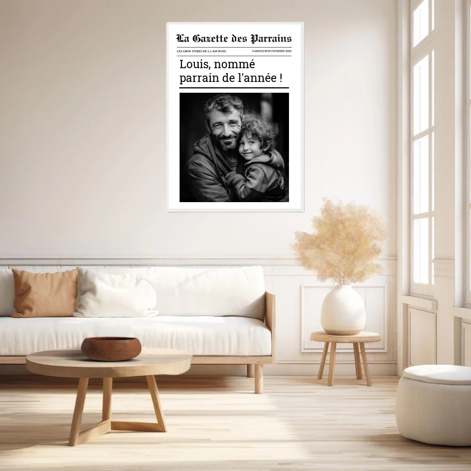 Affiche Personnalisée La Gazette des Parrains