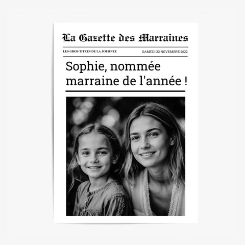 Affiche Personnalisée La Gazette des Marraines
