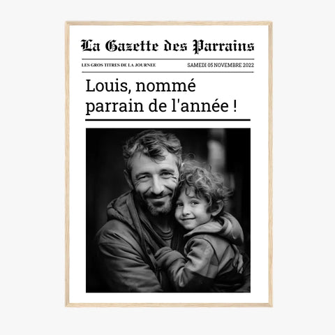 Affiche Personnalisée La Gazette des Parrains